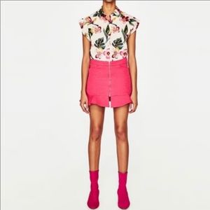 ZARA Pink Mini skirt.